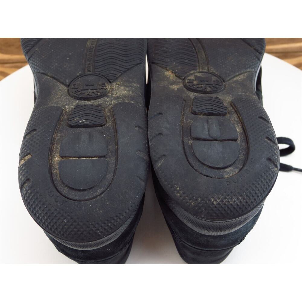 Mephisto Size 6.5 Sneaker Black Leather Medium Lace Up Women - Picture 10 of 11